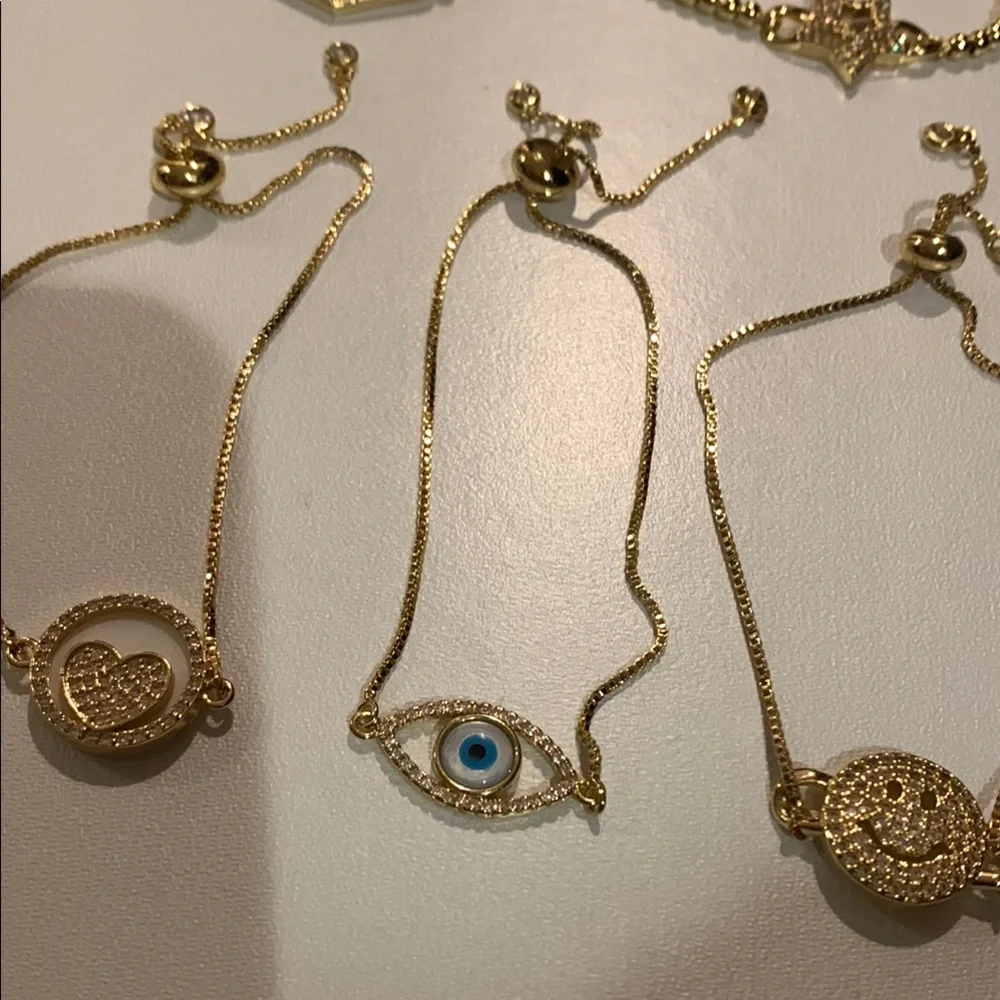 Assorted Adjustable Gold Bracelets - Picture 2 of 4